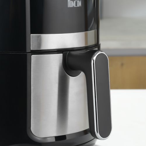 Friteuse à Air Chaud 4 L Avec 12 Programmes, Minuterie,1300 W, Écran Tactile LED, Noir