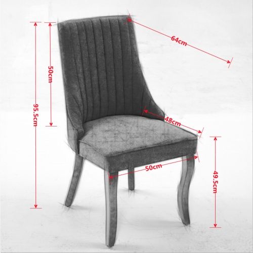 Lot De 2 Chaises De Salle à Manger, Dossier Haut, Assise Mousse Haute Densité, Pieds Bois, Bleu