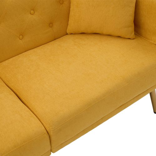 Canapé Convertible 2 Places Réglable 3 Positions Avec Ports USB Et Rangements