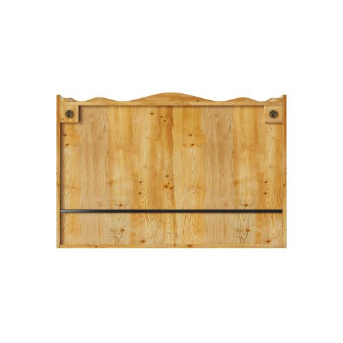 Armoire Mural 90 Cm Avec 2 Portes Coulissantes Et Verre, En Bois Naturel