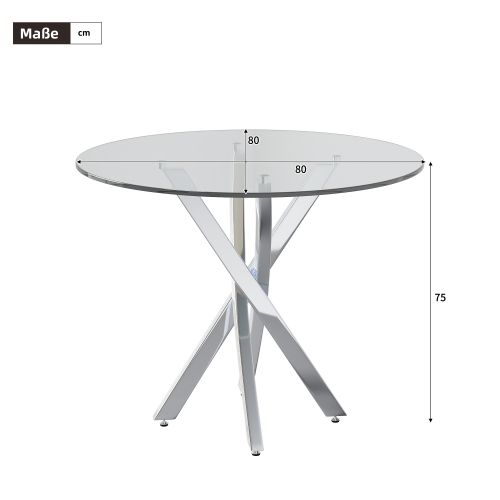Ensemble Table Et Chaises, Table à Manger 80x80 Cm Avec Pieds Métal Et 2 Chaises En Velours Vert