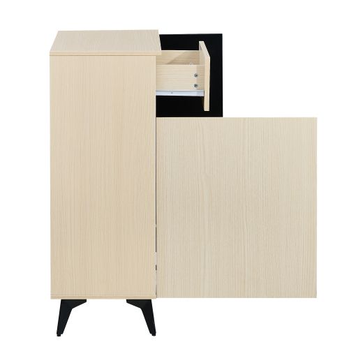 Meuble à Chaussures 2 Portes Et 1 Tiroir, Couleur Bois