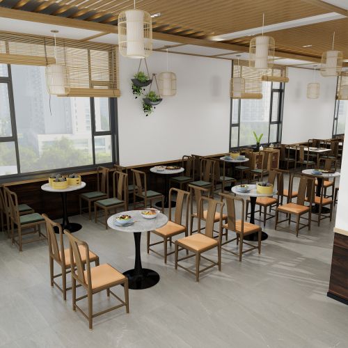 Bout de canapé Ronde En Marbre Artificiel Noir Et Gris