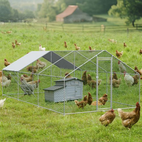 Enclos Extérieur En Métal 3x6x2 M Avec Serrure Et Bâche Pe Étanche, Argent