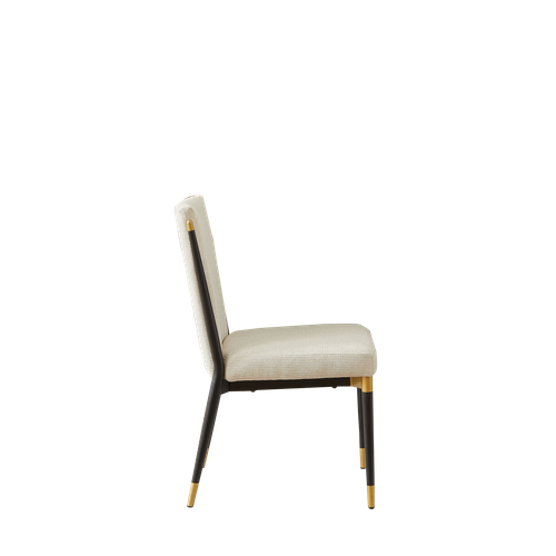 Lot De 2 Chaises De Salle à Manger, Style Scandinave, Pieds Réglables, Beige