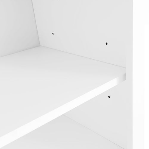 Meuble De Rangement Pour Entrée - Banc Avec 3 Crochets Pour Manteaux - Meuble Avec Étagères - Blanc