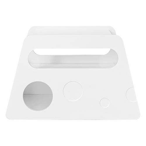 Table D’appoint Mobile - Table Blanche Avec Roulettes - Compacte Salon Chambre - Structure Mdf