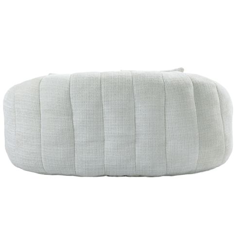 Fauteuil Pouf Cocooning Rembourrage Mousse Coussins Inclus Sans Montage - Beige