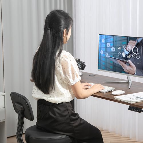 Fauteuil De Bureau - Réglage Hauteur Avec Dossier Inclinable - Pivotante - Simili - Noir