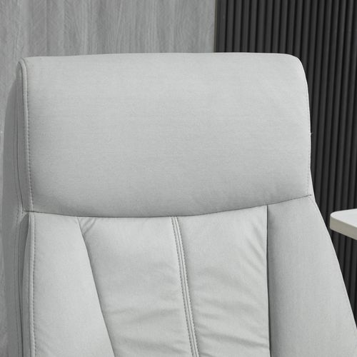 Fauteuil De Bureau Ergonomique - Massage Et Repose-pieds - Réglable En Hauteur - Gris Clair