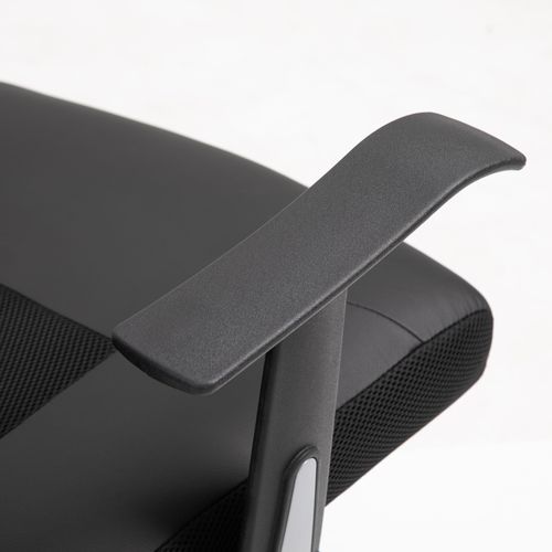 Fauteuil De Bureau Ergonomique - Réglage Hauteur Et Bascule - Simili - Noir