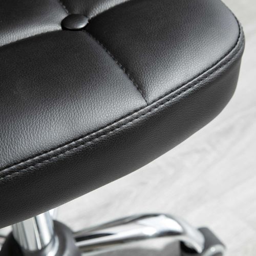 Chaise de Bureau - Lot de 2 Chaises de Bureau avec Siège Réglable et Design Moderne - Acier - Noir