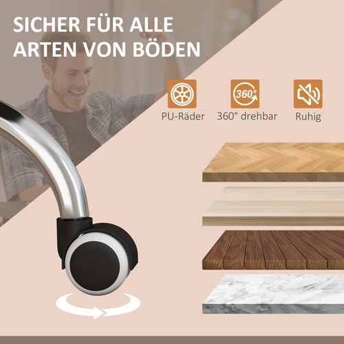 Fauteuil De Bureau Ergonomique - Massante Et Chauffante Inclinable 135° - Réglable - Gris Foncé