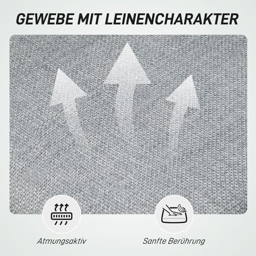 Chaise De Bureau - Ergonomique - Sans Accoudoirs - Pivotante - Réglable En Hauteur - Lin -gris Foncé