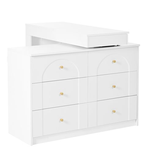 Coiffeuse 2 En 1 Avec Éclairage LED, Table Maquillage Rotative Plateau Pivotant Et Rangement