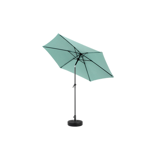 Parasol Double 9 Ft Avec Structure En Acier Vert Clair