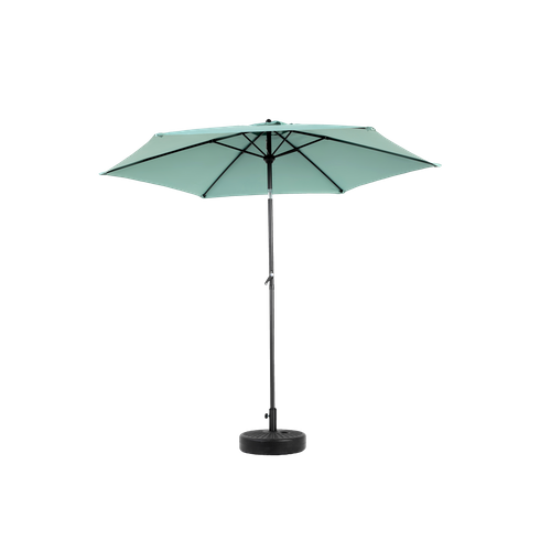 Parasol Double 9 Ft Avec Structure En Acier Vert Clair
