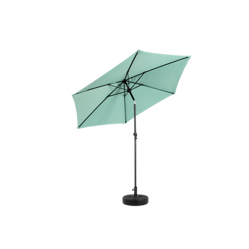 Parasol Double 9 Ft Avec Structure En Acier Vert Clair