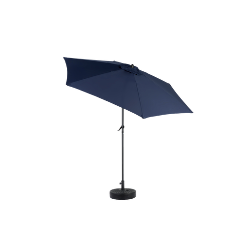 Parasol Double 9 Ft Avec Structure En Acier Bleu Marine