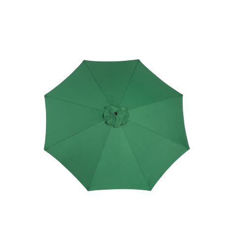 Parasol Déporté 14,8 Ft Avec Mât En Acier Vert Foncé
