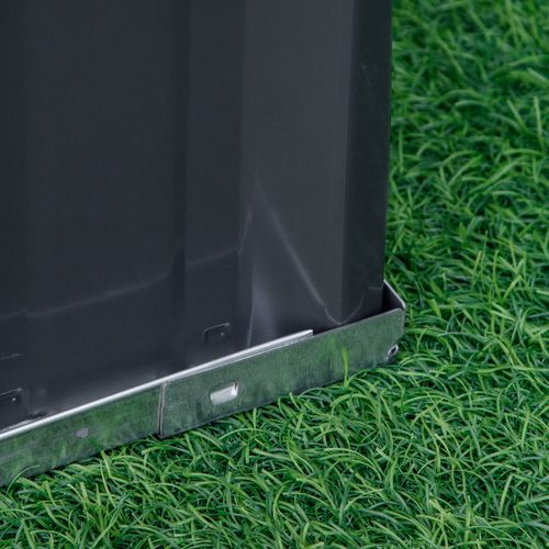 Bac Surélevé 118x118x62 Cm Avec Structure En Acier Gris Foncé