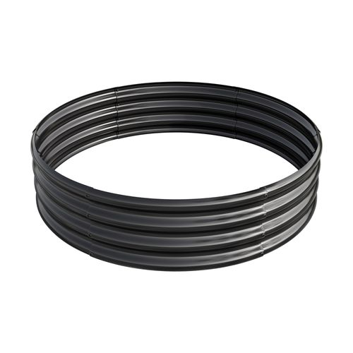 Bac Surélevé 2,0 X 2,0 X 1 Ft Avec Structure En Métal Galvanisé Noir