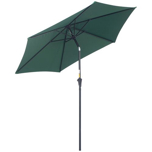 Parasol D.2,6 M Avec Structure En Aluminium Vert Foncé