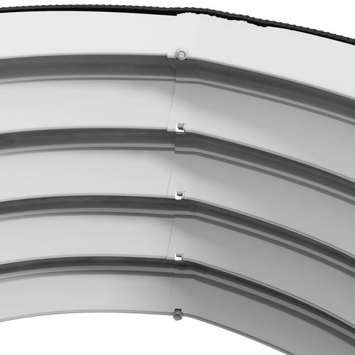 Bac Surélevé 60x30 Cm Avec Structure En Métal Argenté