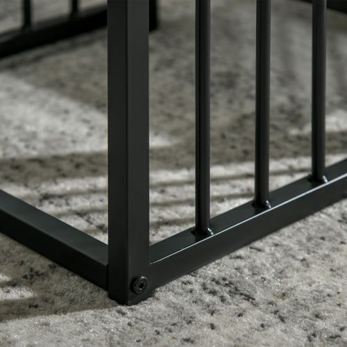 Ensemble De 2 Tables Blanches 45x40x52 Cm + 60x39,5x45,5 Cm, Table D'appoint Gigogne En Mdf