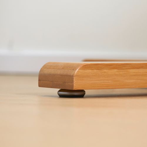 Portemanteau En Bambou Naturel 8 Crochets, 49,5x49,5x178 Cm – Élégant, Peu Encombrant Et Durable