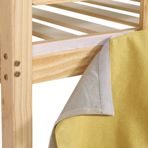 Lit Superposé 90x200 Cm Avec Structure En Bois Naturel