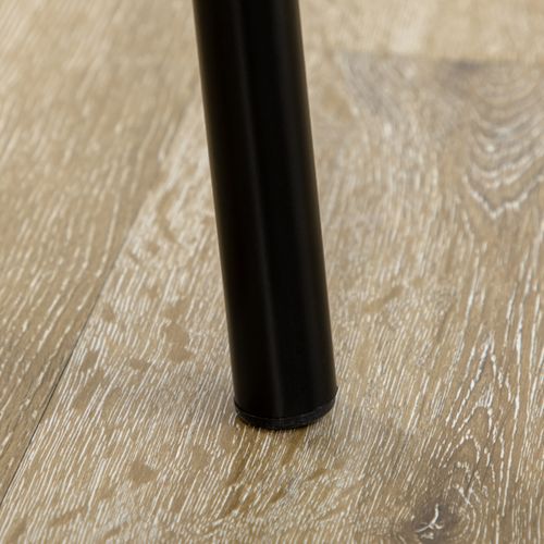 Ensemble bistrot 1 table 80x53x74,5 cm + 2 chaises noir, design compact avec étagère sous table