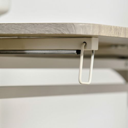 Ensemble repas 3 pièces 110x70x75 cm en MDF naturel, table pliable et 2 chaises gain de place