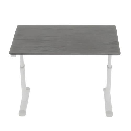 Bureau Réglable à Manivelle — Hauteur Ajustable Sans Électricité, Structure Métal Et Bois Gris