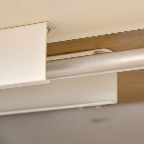 Bureau Électrique Réglable 140x70 Cm, Hauteur 72-116 Cm, 4 Mémoires, Plateau Blanc