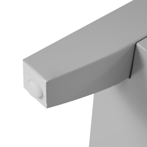 Meuble Lavabo 60 Cm En Mdf Gris, Vasque Céramique Brillante Et Grand Rangement