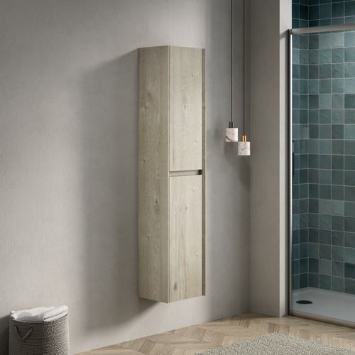 Armoire Murale Salle De Bains En Contreplaqué Off White, Design Contemporain, Peu Profonde