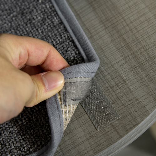 Arbre à Chat Tension Plafond 40 X 40 X 230-250 Cm En Peluche Grise, Griffoirs Sisal Et Hamac