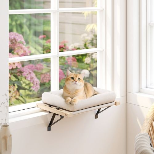 Lit Réglable Pour Chat Avec Griffoir Sisal - Confortable, Adapté Aux Fenêtres, Capacité 10 Kg