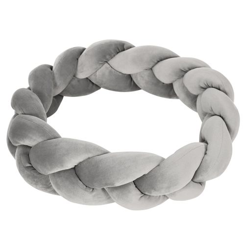 Lit Animalier 55 X 14 Cm Coton Gris, Coussin Amovible, Rembourrage Épais, Lavable En Machine