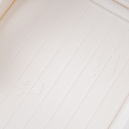 Toboggan 174x150x95 Cm En Hdpe Gris/blanc — Toboggan 6‑en‑1 Compact, Certifié En71