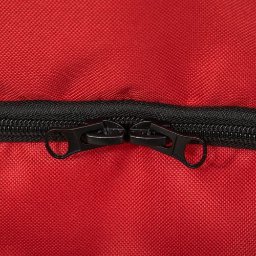 Pour Petit Chien 76,5x52x95 Cm — Poussette Rouge En Polyester, Pliable Et Ventilée