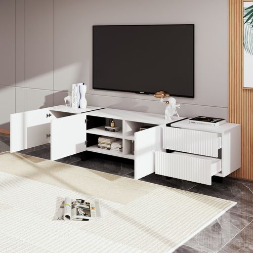 Meuble TV 190 Cm Avec 3 Portes Et 2 Tiroirs