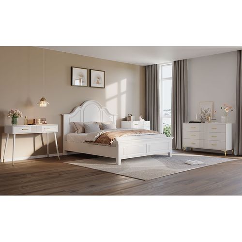 Buffet Moderne Avec 2 Portes Et 2 Tiroirs, Pieds Et Poignées Métalliques, 80x35x79,5 Cm