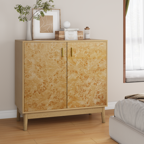 Buffet En Bois Avec Pieds Massifs, Étagères Réglables, Style Campagne, Pour Salon, Hall Et Entrée