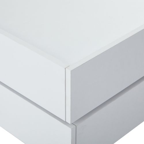 Table Basse Rotative 360°, Plateau Pivotant, 2 Étagères, Rangement, Structure Blanche 60x60x38 Cm