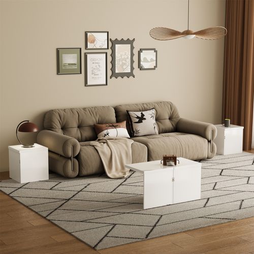 Table Basse Modulable Avec Plateau Laqué Design Diy Pour Salon Combinaison Libre