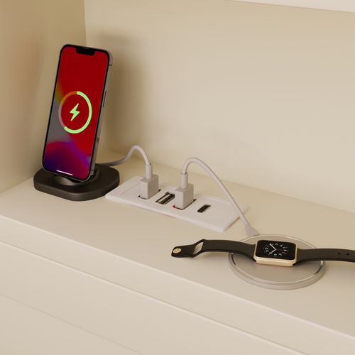 Lit Simple 90x190 Cm Avec Lit Gigogne Coulissant Blanc