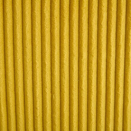 Canapé D'angle U 265x135 Cm Velours Jaune, LED D'ambiance, Port USB, Cadre Massif