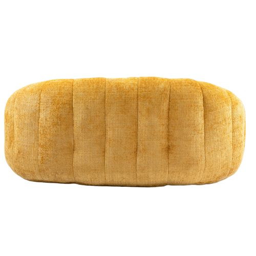 Canapé Pouf 150x95x63 Cm En Chenille Jaune